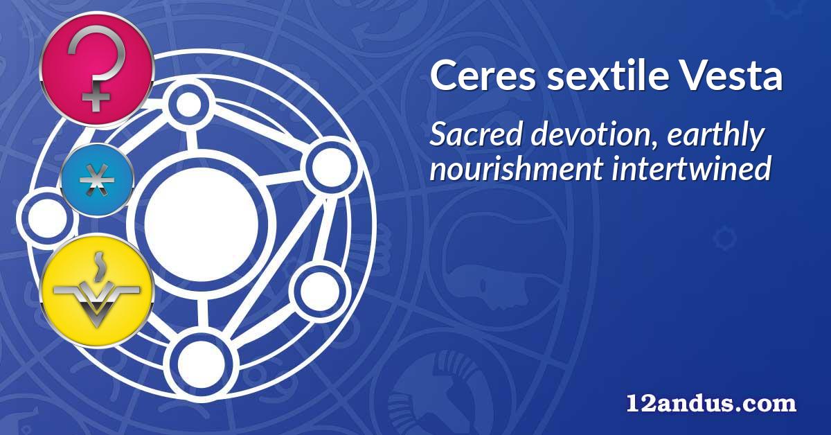 Ceres sextile Vesta