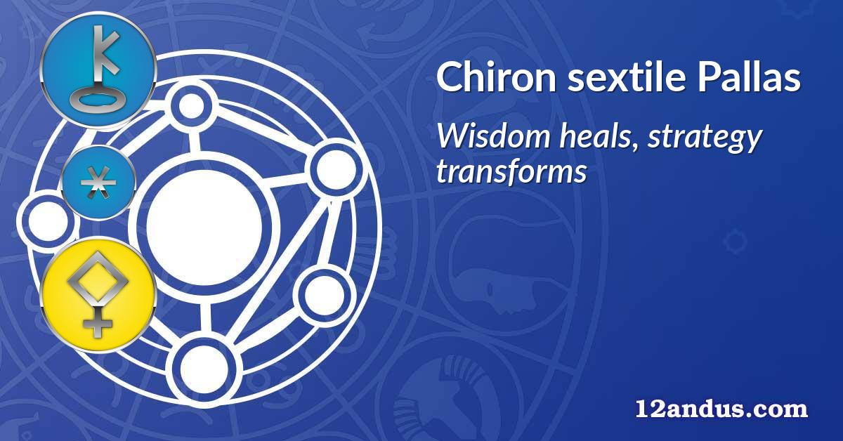 Chiron sextile Pallas