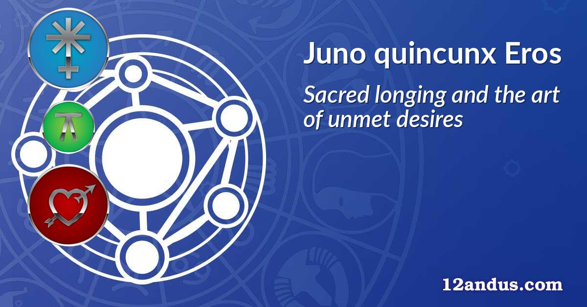 Juno quincunx Eros