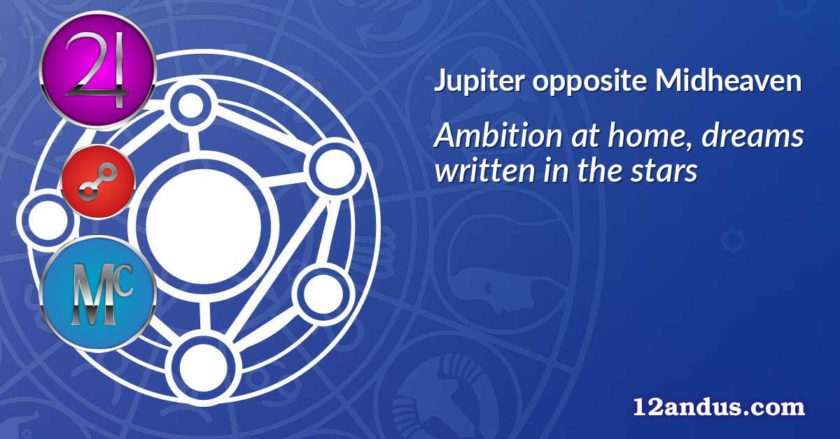 Jupiter opposite Midheaven