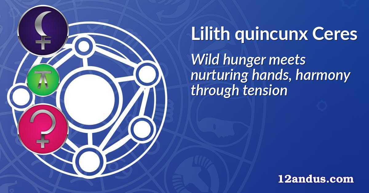 Lilith quincunx Ceres