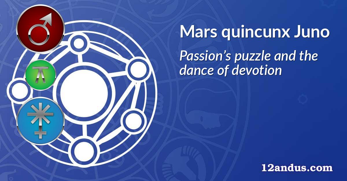 Mars quincunx Juno