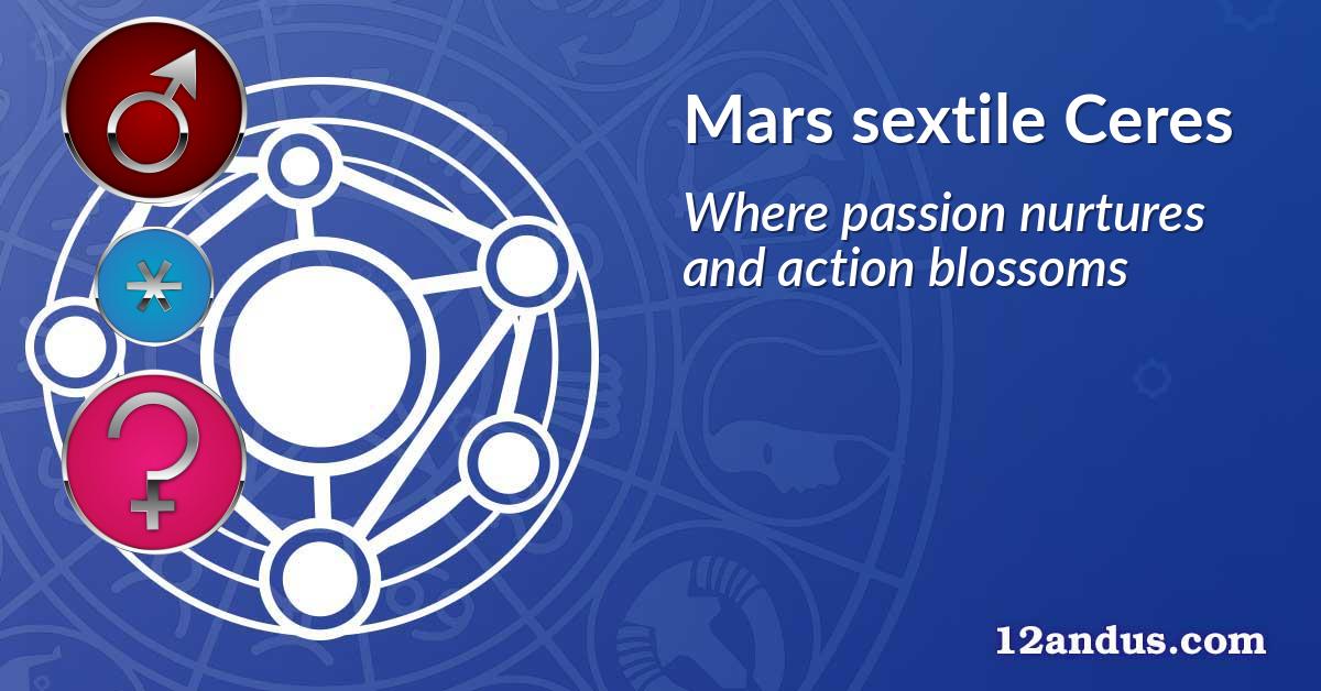Mars sextile Ceres