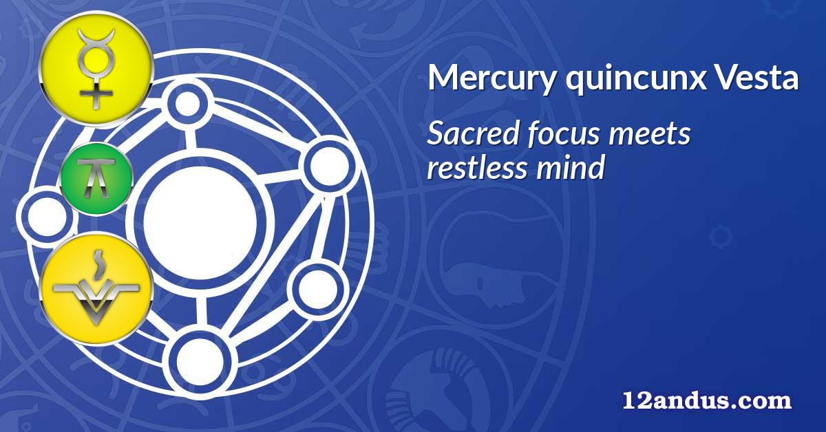Mercury quincunx Vesta