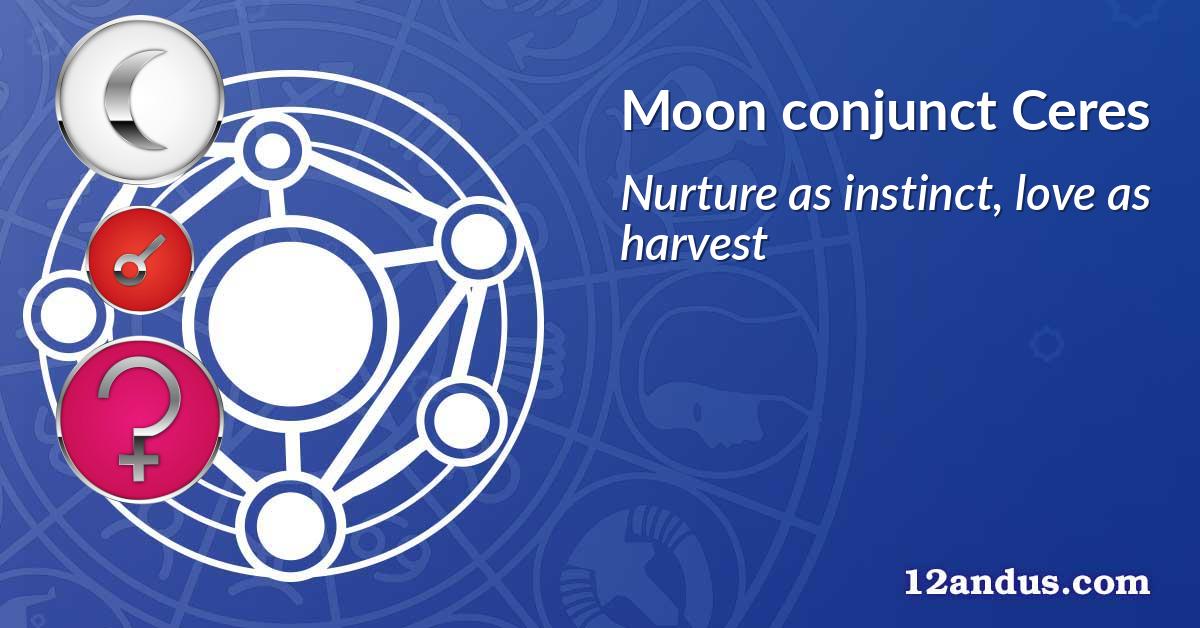 Moon conjunct Ceres