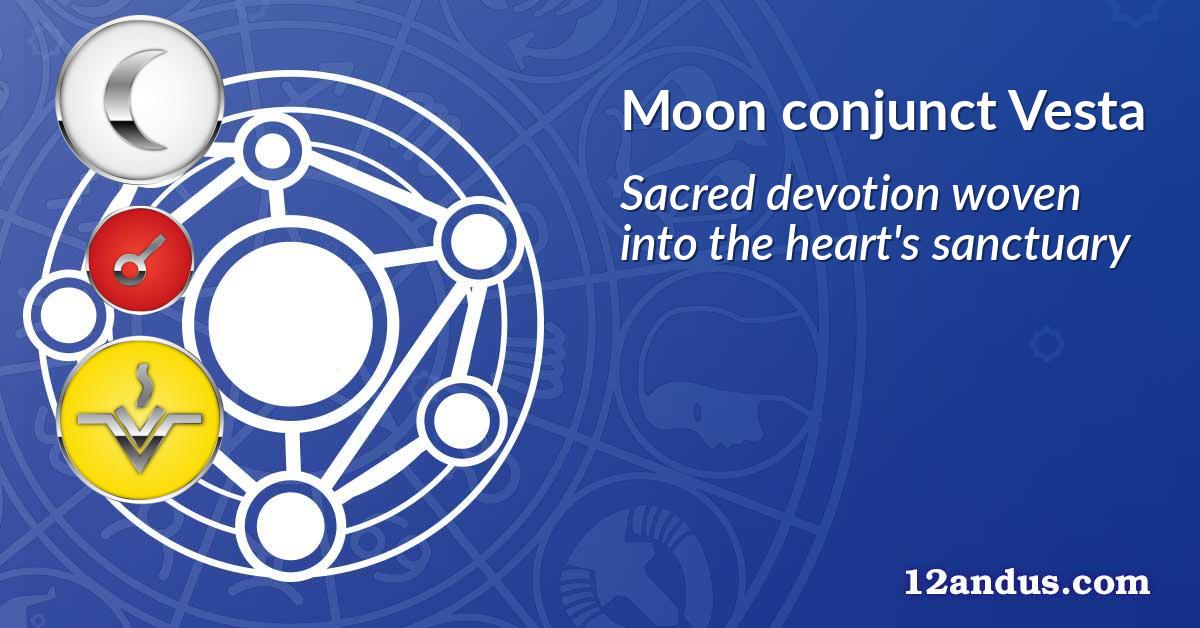 Moon conjunct Vesta