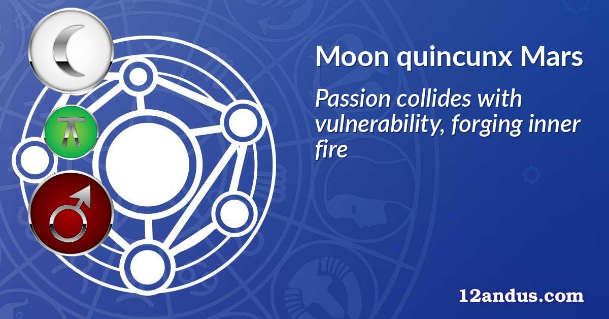 Moon quincunx Mars