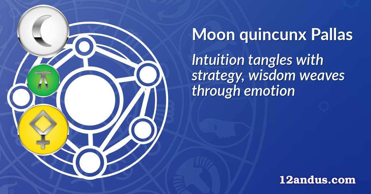 Moon quincunx Pallas
