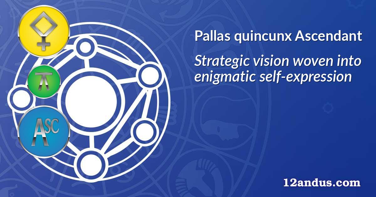 Pallas quincunx Ascendant