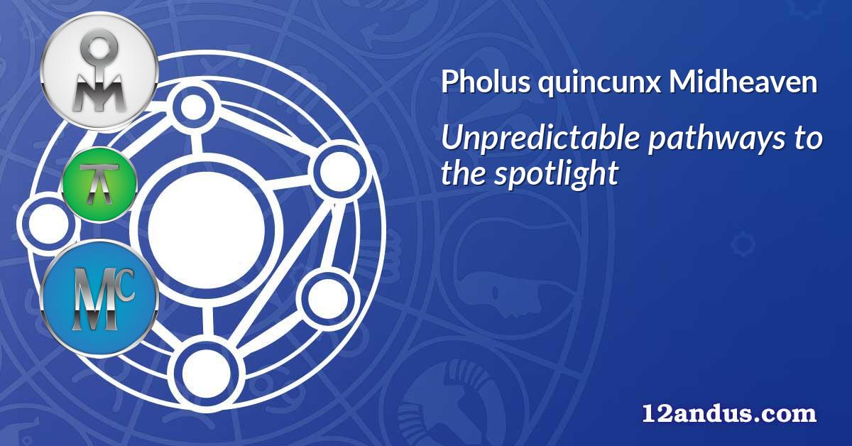 Pholus quincunx Midheaven