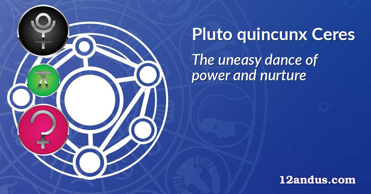 Pluto quincunx Ceres