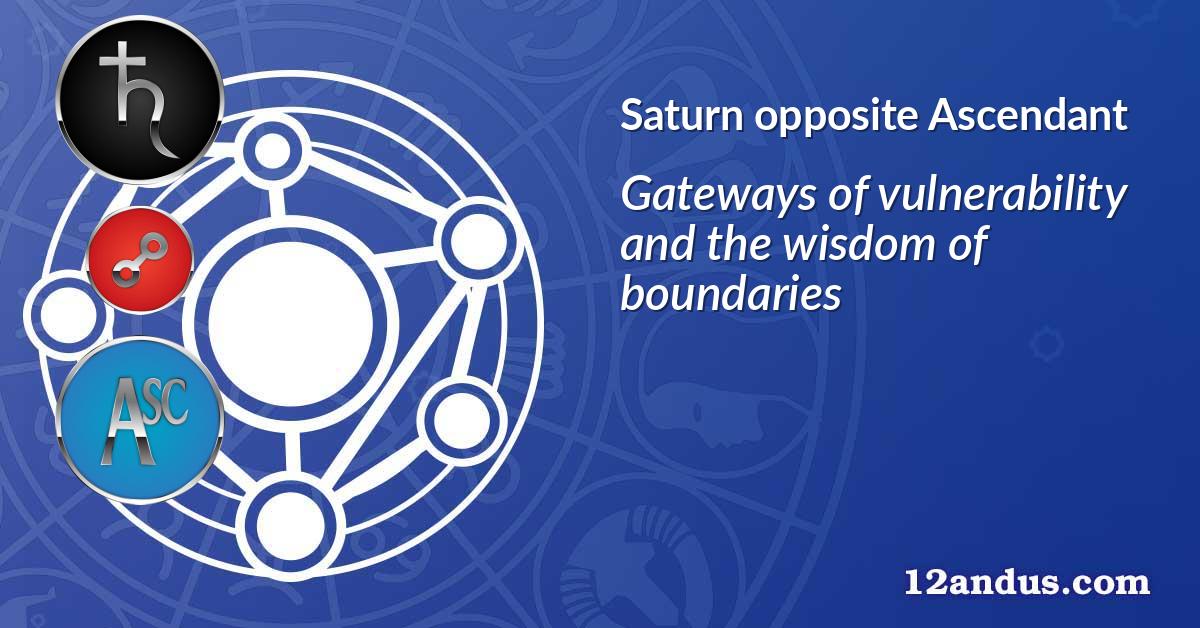 Saturn opposite Ascendant