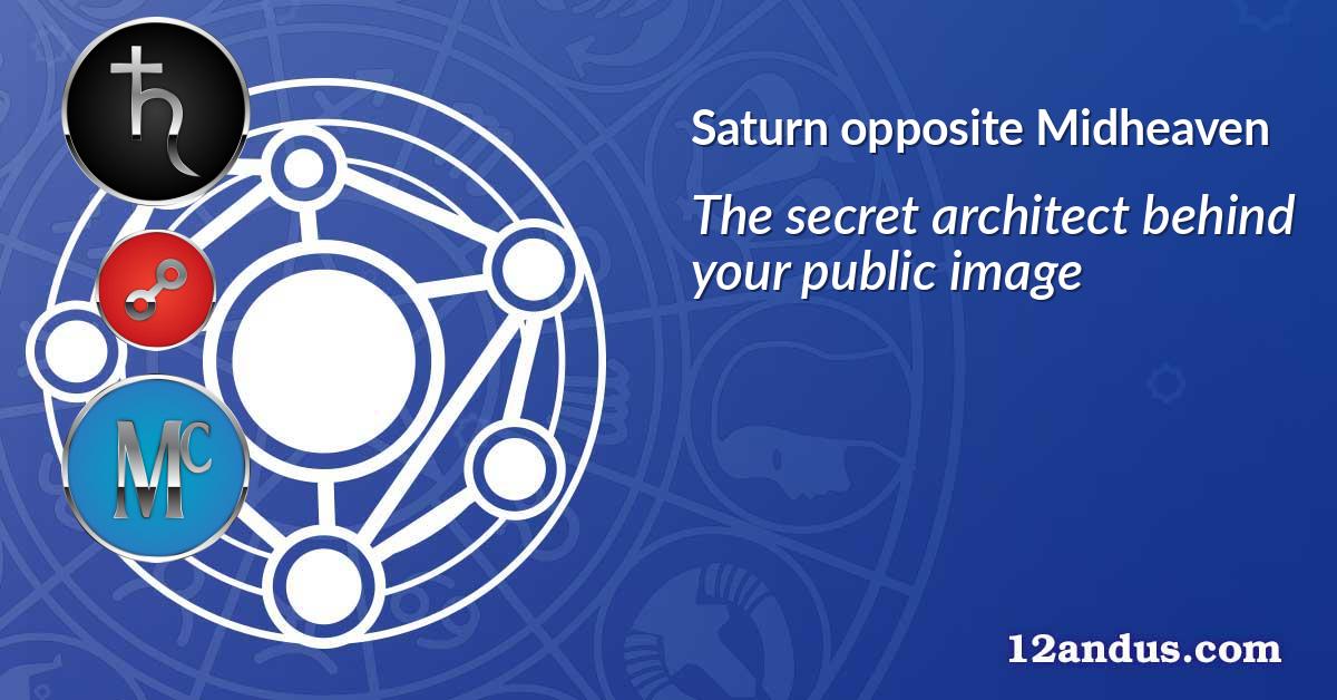 Saturn opposite Midheaven