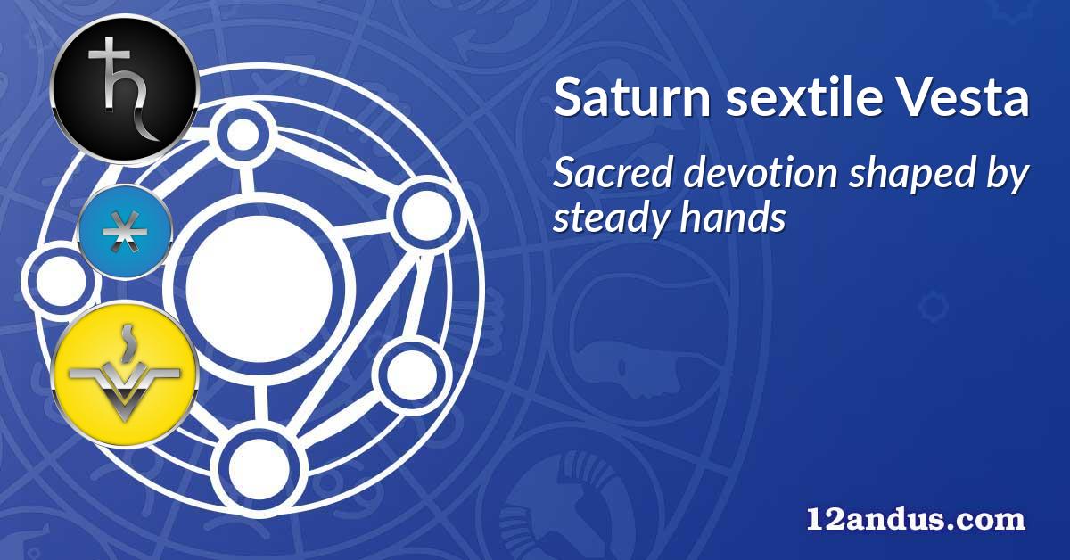 Saturn sextile Vesta