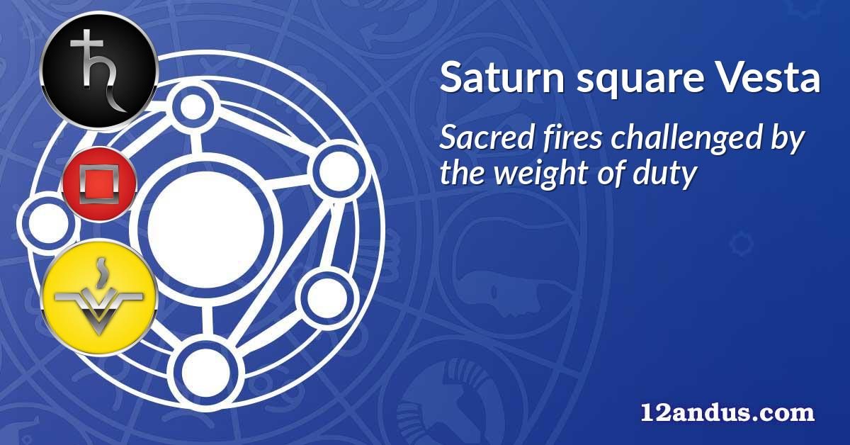Saturn square Vesta