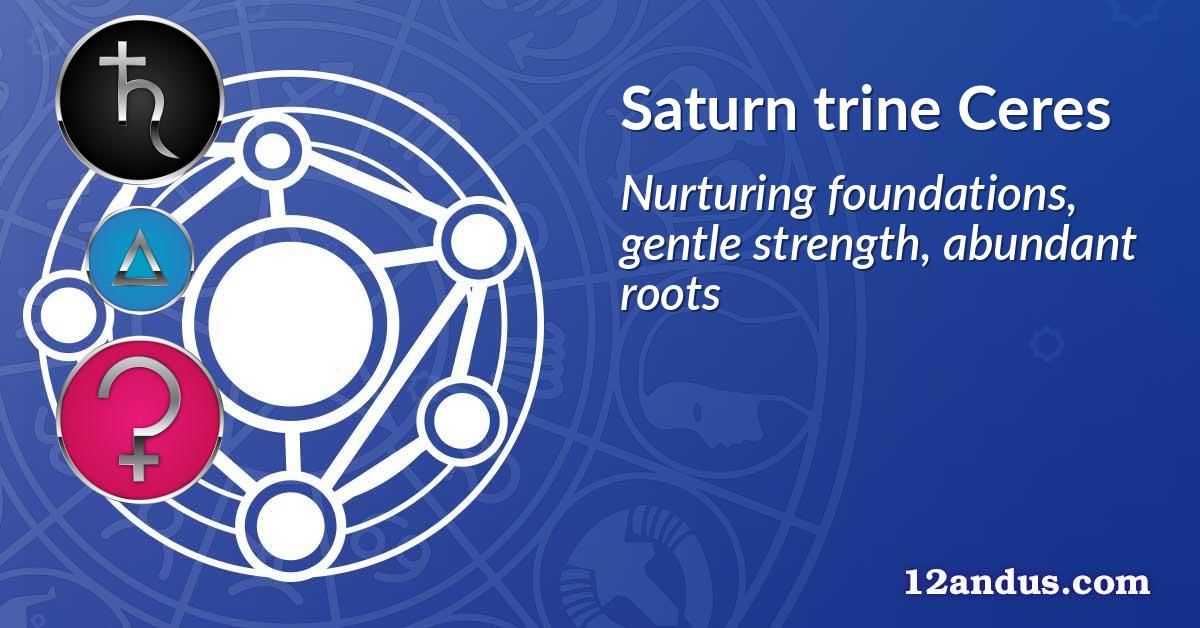 Saturn trine Ceres