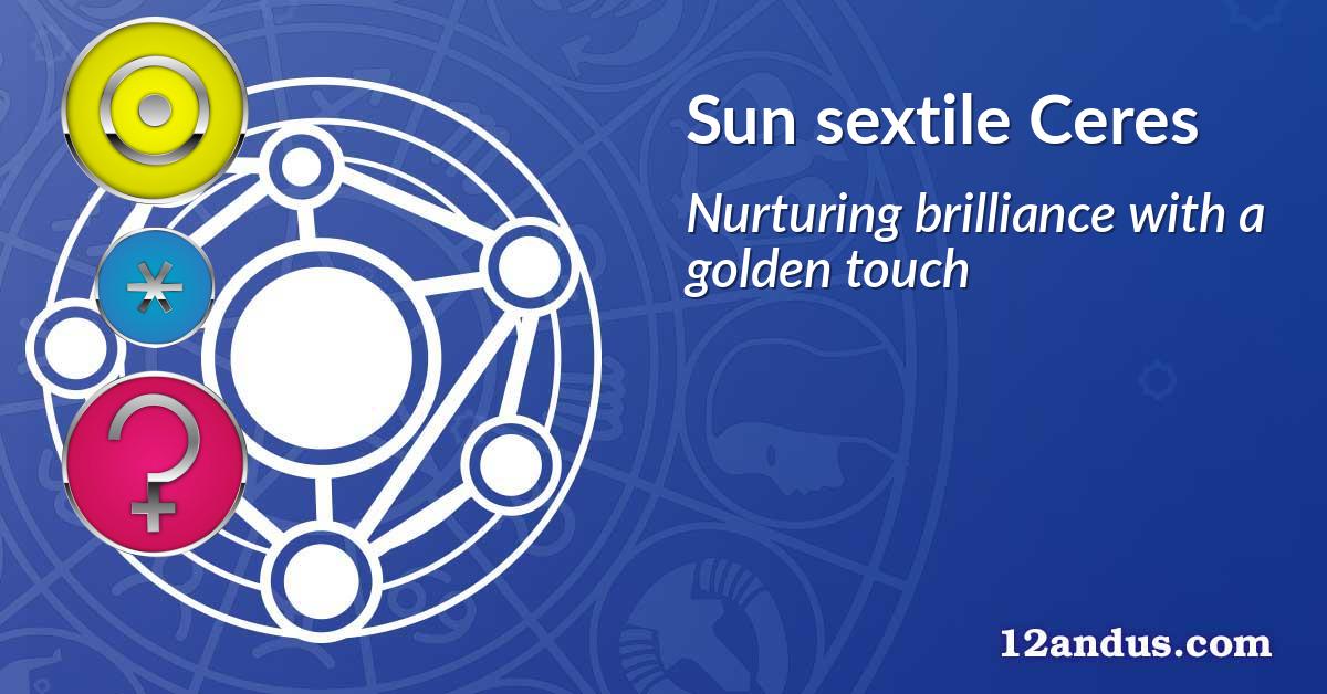 Sun sextile Ceres
