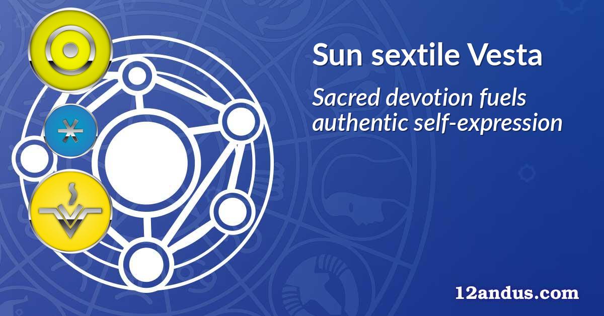 Sun sextile Vesta