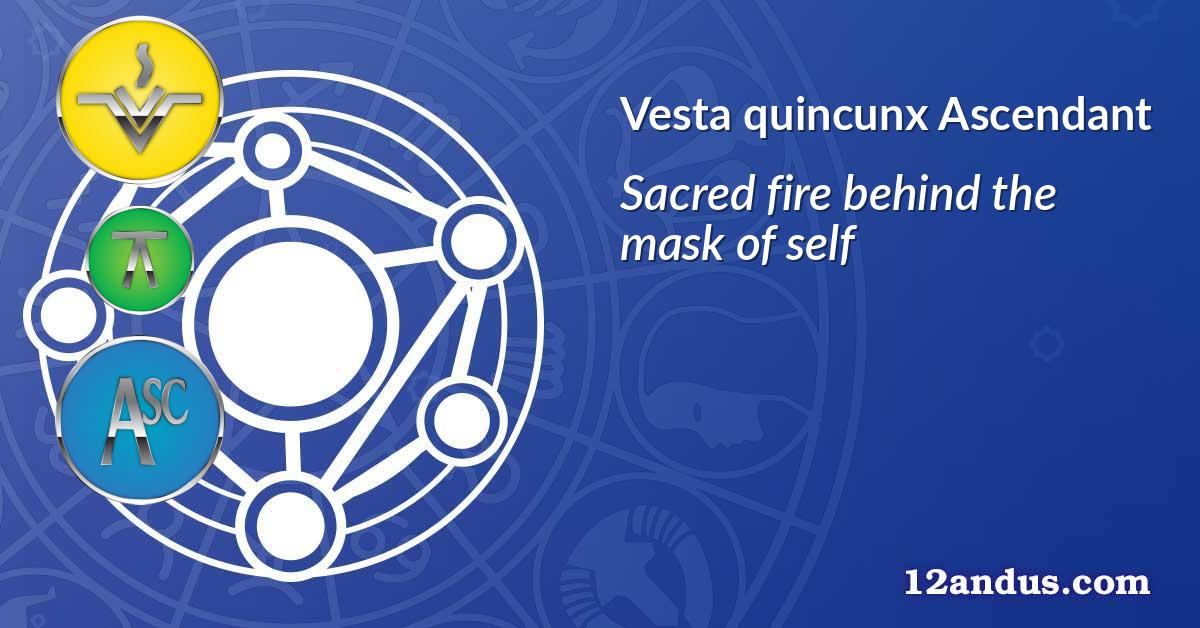 Vesta quincunx Ascendant