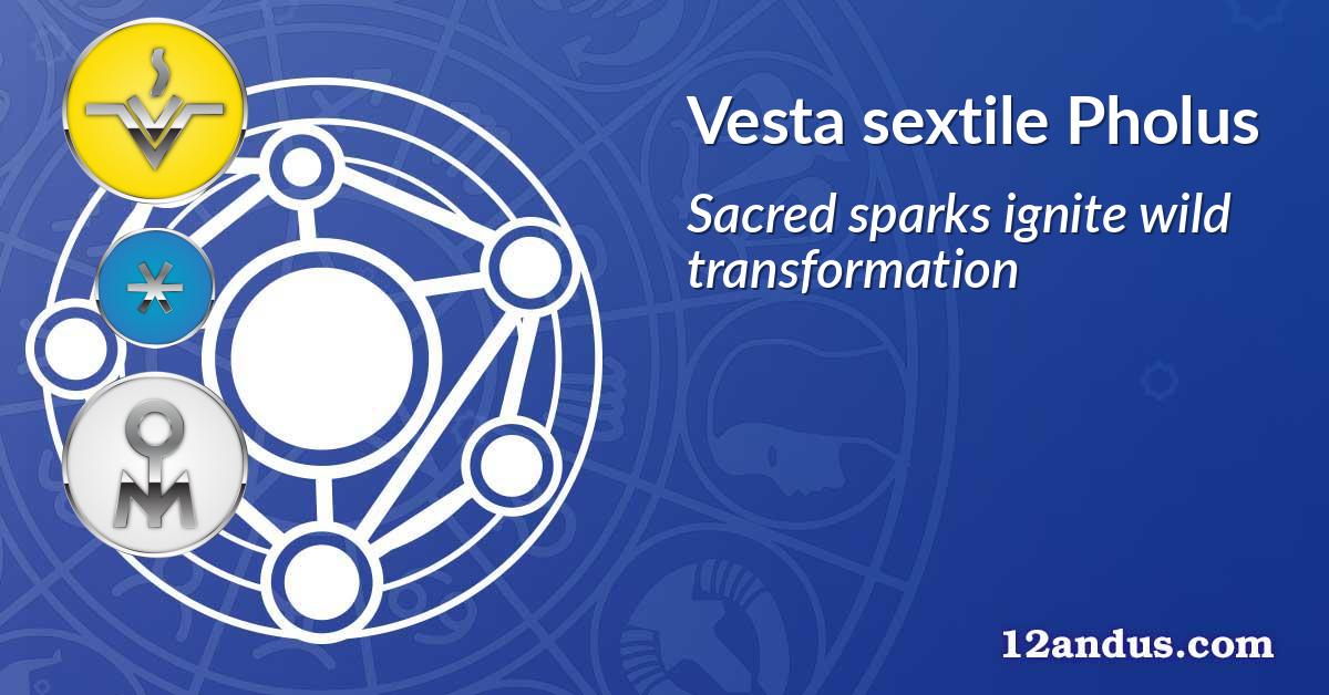 Vesta sextile Pholus