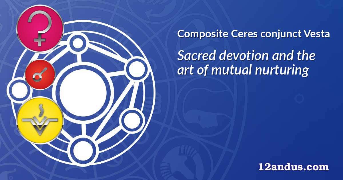 Ceres conjunct Vesta in the composite chart