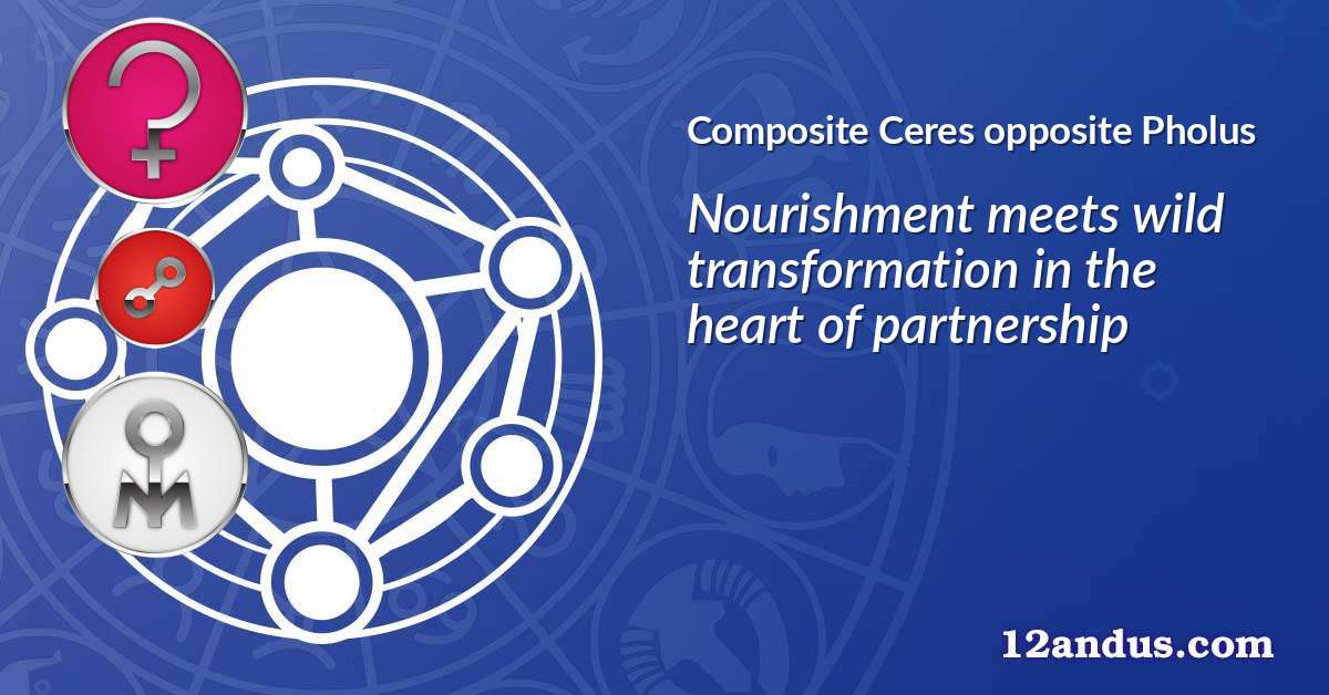 Ceres opposite Pholus in the composite chart