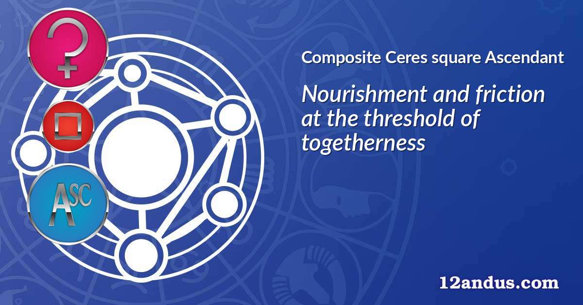 Ceres square Ascendant in the composite chart