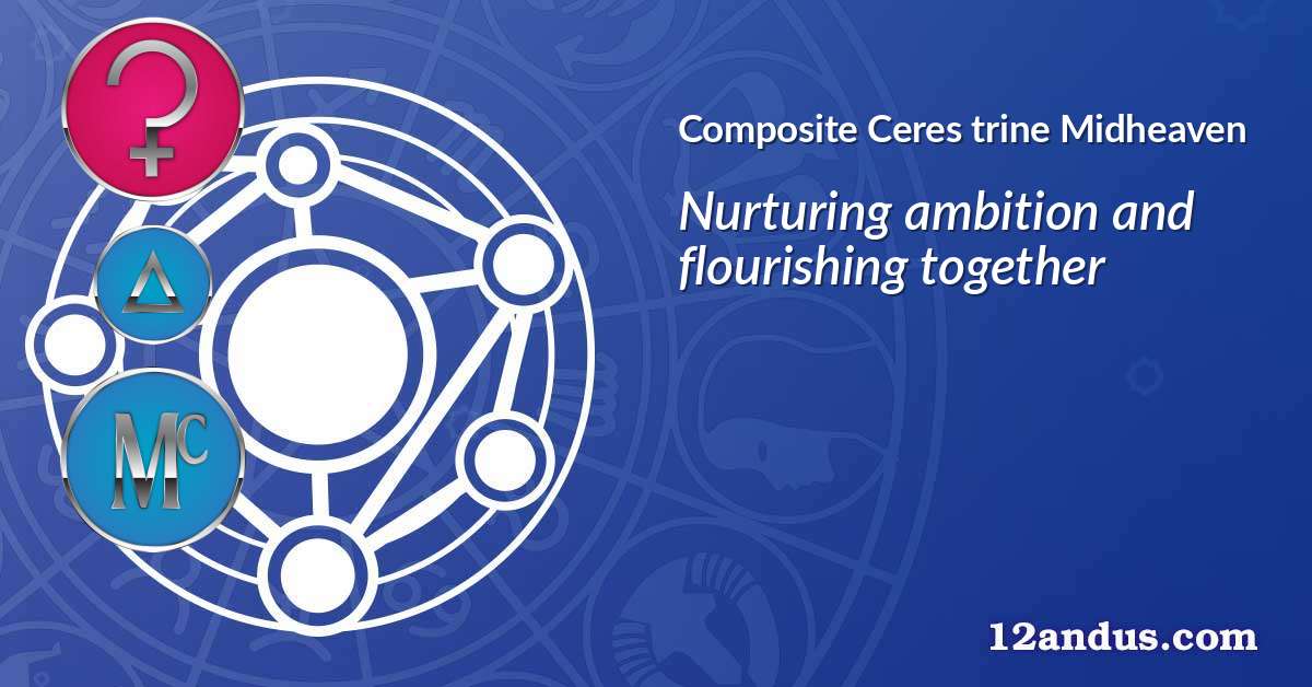 Ceres trine Midheaven in the composite chart