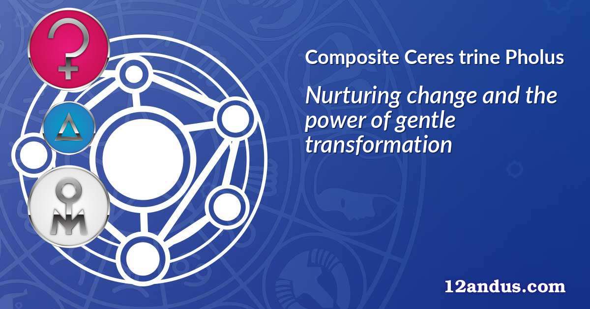 Ceres trine Pholus in the composite chart