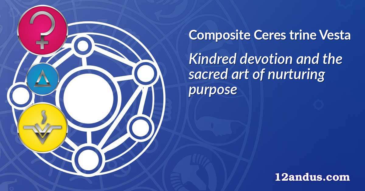 Ceres trine Vesta in the composite chart
