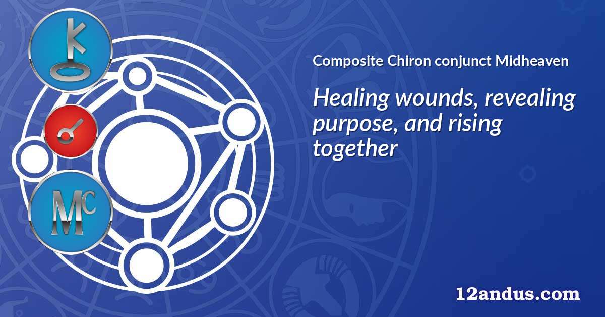 Chiron conjunct Midheaven in the composite chart