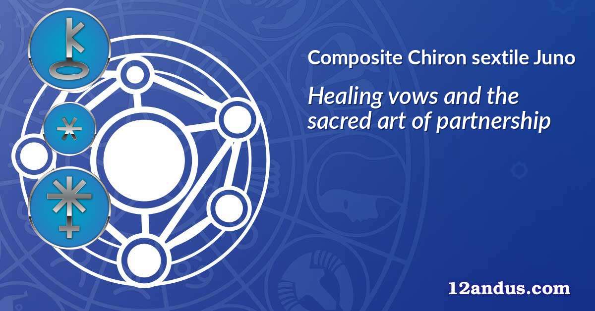 Chiron sextile Juno in the composite chart