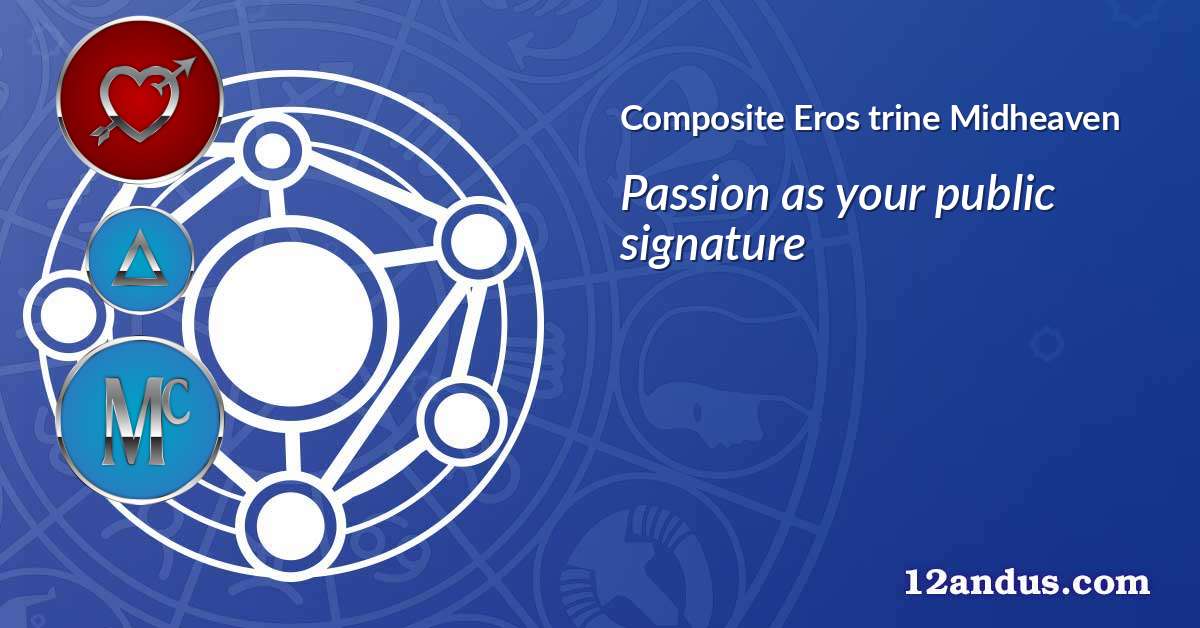 Eros trine Midheaven in the composite chart