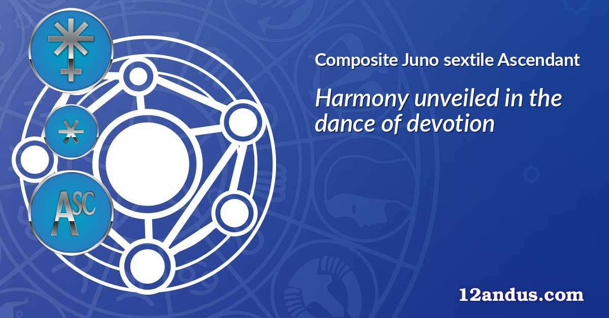 Juno sextile Ascendant in the composite chart