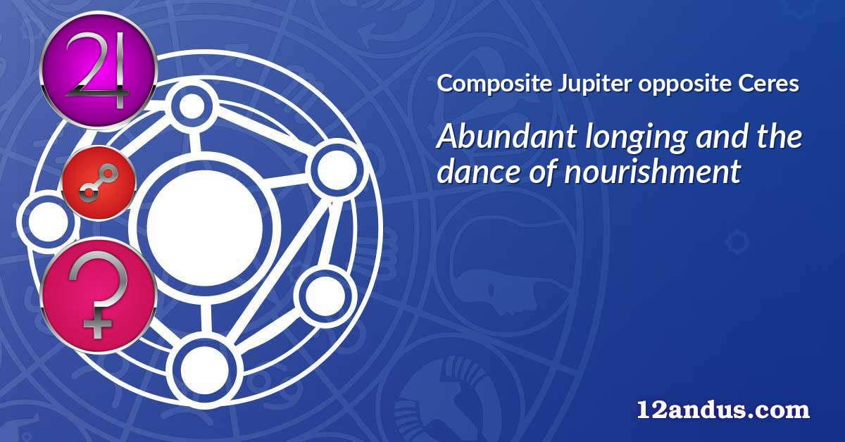 Jupiter opposite Ceres in the composite chart