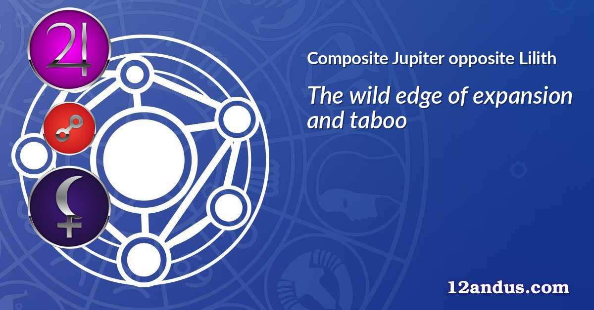 Jupiter opposite Lilith in the composite chart