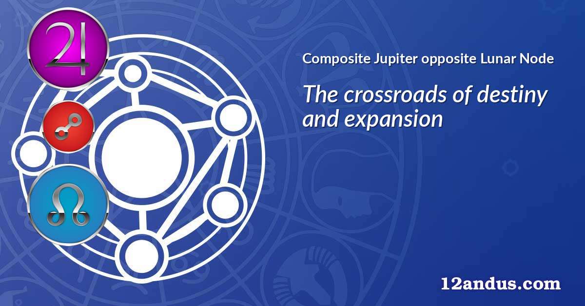 Jupiter opposite Lunar Node in the composite chart