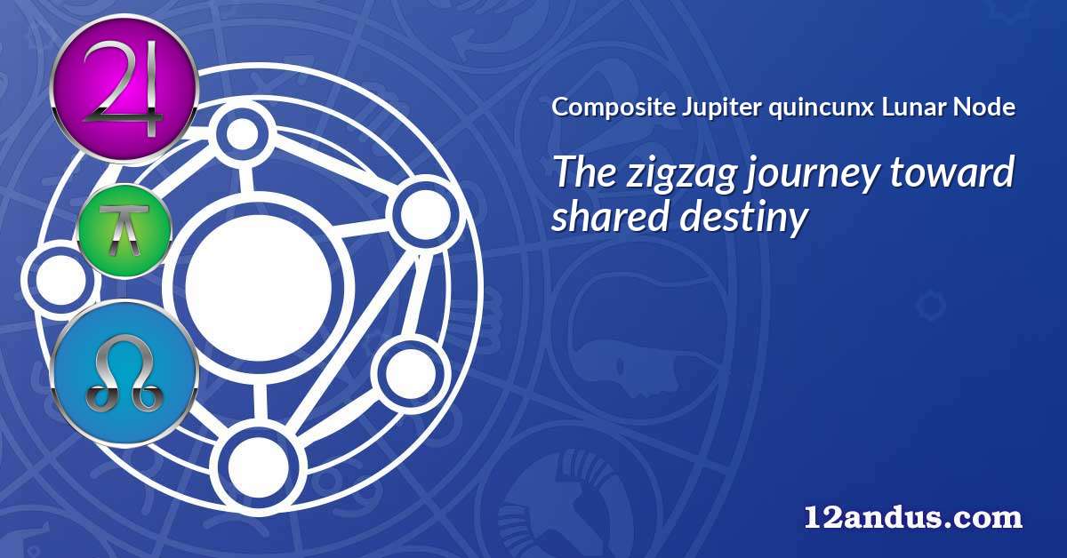 Jupiter quincunx Lunar Node in the composite chart