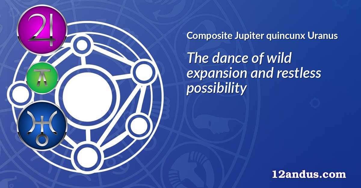 Jupiter quincunx Uranus in the composite chart