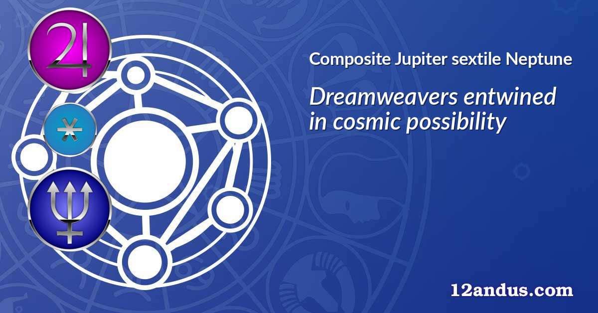 Jupiter sextile Neptune in the composite chart