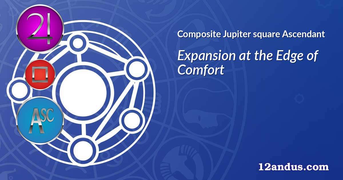 Jupiter square Ascendant in the composite chart