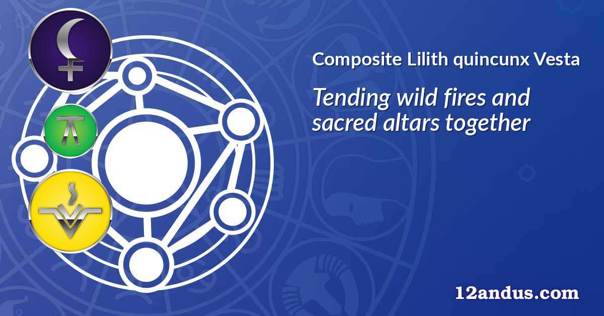 Lilith quincunx Vesta in the composite chart