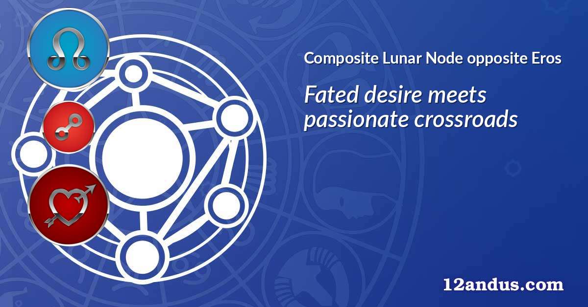 Lunar Node opposite Eros in the composite chart