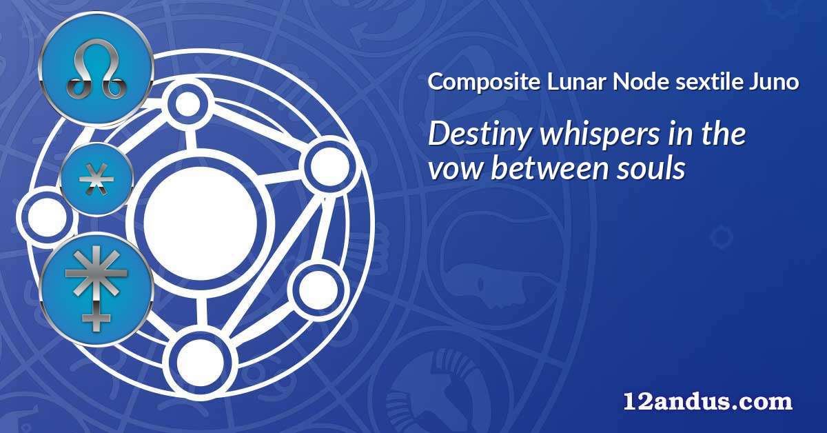 Lunar Node sextile Juno in the composite chart