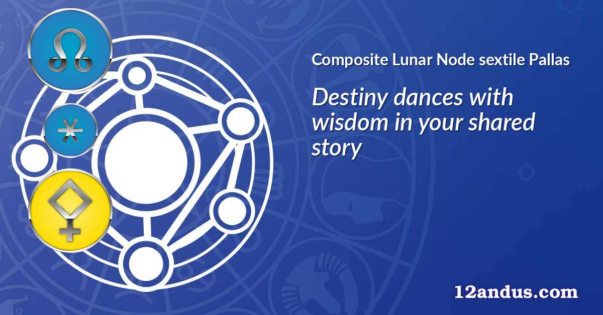 Lunar Node sextile Pallas in the composite chart