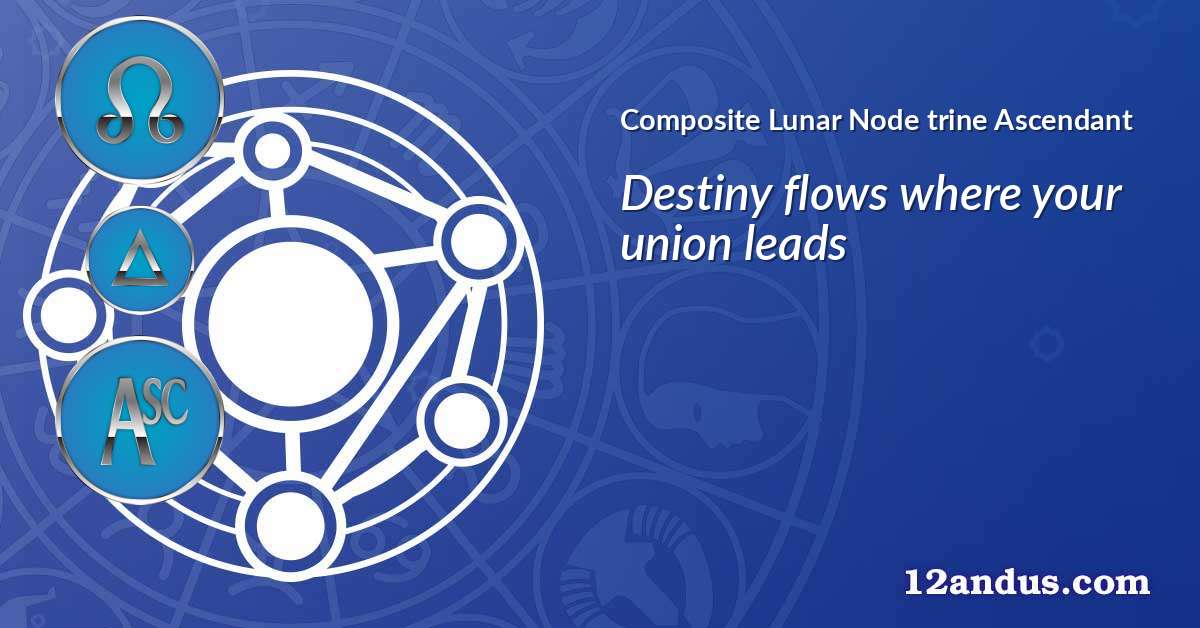Lunar Node trine Ascendant in the composite chart