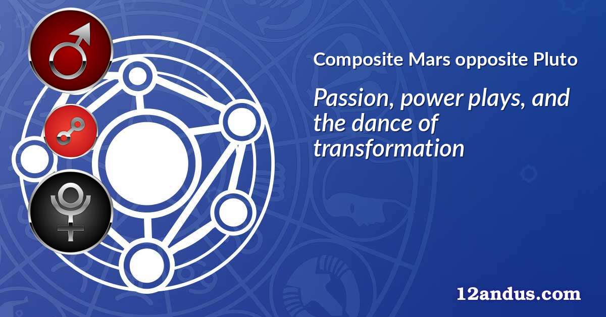 Mars opposite Pluto in the composite chart