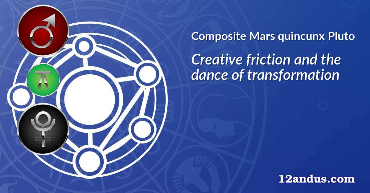 Mars quincunx Pluto in the composite chart