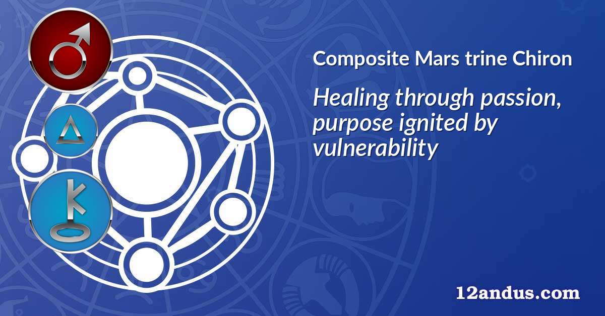 Mars trine Chiron in the composite chart