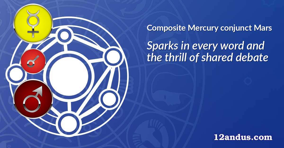 Mercury conjunct Mars in the composite chart